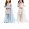 Little Maharani Embroidered Sharara Set