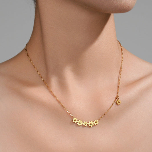 Chrysanthemum 6 Flower Necklace
