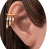18K Gold Plated CZ Cartilage Drop Dangler Earrings