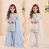 Little Maharani Embroidered Sharara Set