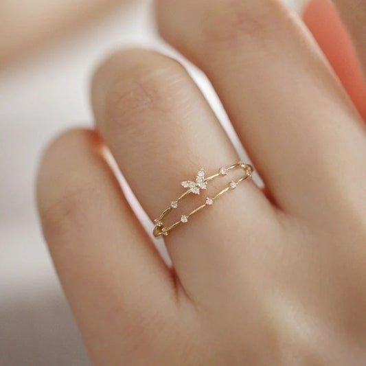 Butterfly Ring in Sterling Silver